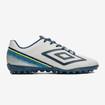 Chuteira Society Umbro Force - Adulto BRANCO/AZUL ESC