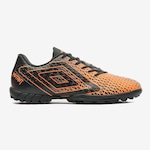 Chuteira Society Umbro Mutant - Adulto LARANJA/PRETO