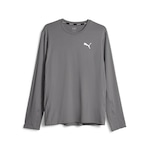 Camiseta de Treino Manga Longa Puma Run Cloudspun - Masculina CINZA CLA/AZUL ESC