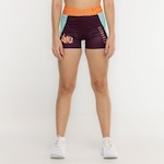 Shorts FitDance Elastico Recorte - Feminino ROXO