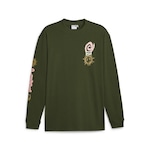 Camiseta Manga Longa Puma Downtown - Masculina VERDE