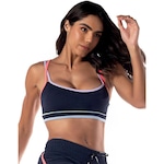 Top Fitness Vestem Blue Rainbow Escuridao - Feminino AZUL