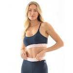 Top Fitness Vestem Jaspe Escuridao Romance - Feminino AZUL