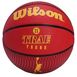 Bola de Basquete Wilson Nba Player Icon Outdoor Trae Young - Tamanho 7 VERMELHO