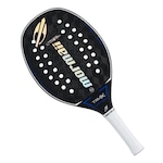 Raquete de Beach Tennis Mormaii Triax Concept Holeless 24K PRETO