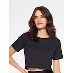 Blusa Cropped Bodyforsure Essentias - Feminino PRETO