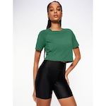 Blusa Cropped Bodyforsure Essentias - Feminino VERDE ESCURO