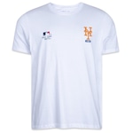 Camiseta New Era Regular New York Mets Club House - Masculina BRANCO