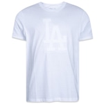 Camiseta New Era Regular Los Angeles Dodgers Core Mlb - Masculina BRANCO