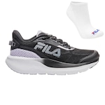 Kit Tênis Fila Fire + Meia - Feminino PRETO/CINZA