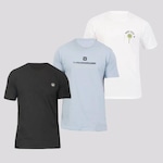 Kit Camisetas Hang Loose II Classic - 3 Unidades - Adulto BRANCO