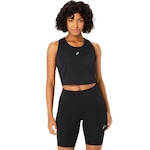 Camiseta Regata Asics Road Crop - Feminina PRETO