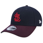 Boné Aba Curva New Era 9Forty St. Louis Cardinals Logo History - Strapback - Adulto AZUL