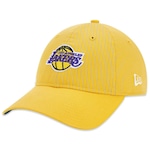 Boné Aba Curva New Era 9Twenty Los Angeles Lakers Logo History - Strapback - Adulto AMARELO