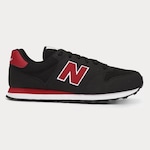 Tênis New Balance 500 V''''2 Masculino PRETO/VERMELHO