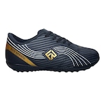 Chuteira Society Fitz Sportz - Adulto PRETO/AMARELO ESC