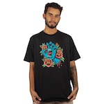 Camiseta Santa Cruz Screaming Flash Front Ss - Masculina PRETO