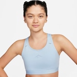 Top Fitness Nike Swoosh - Feminino AZUL