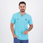 Camisa Polo do Grêmio Viagem 2024 Umbro - Masculina AZUL