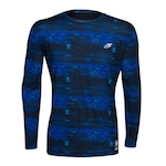 Camiseta Mormaii Beach Tennis Manga Longa Camuflada Proteção Uv50+ AZUL