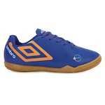 Chuteira Futsal Umbro Orbit Um24 - Adulto AZUL ESC/LARANJA