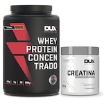 Kit Whey Protein Concentrado Dux Nutrition 900g Cookies + Creatina 100% Pura 300g Nao Se Aplica