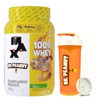 Kit Whey Protein 100% Dr. Peanut Max Titanium 900g Paçoca com Coqueteleira Nao Se Aplica