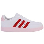 Tênis adidas Breaknet 2.0 - Infantil BRANCO/ROSA