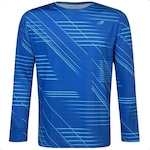 Camiseta Masculina Mormaii Manga Longa Beach Sports Riscos Uv50+ AZUL