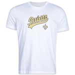 Camiseta New Era Regular New Orleans Saints Hiphop - Masculina BRANCO