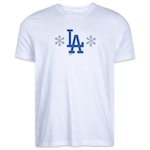 Camiseta New Era Regular Los Angeles Dodgers Action Winter Sports - Masculina BRANCO