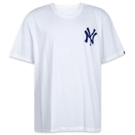 Camiseta New Era Plus Size Regular New York Yankees - Masculina Off White