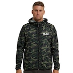 Jaqueta Corta Vento Masculino Corrida Camuflada Wss Run Energia MARROM