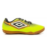 Chuteira Indoor Futsal Umbro Cannon Jr Infantil VERDE CLARO/PRETO