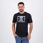 Camiseta Under Armour Manga Curta Boxed Sportstyle - Masculina PRETO