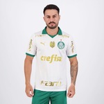 Camisa do Palmeiras II 2024 Puma Patch Campeão Brasileiro - Masculina BRANCO