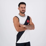 Camiseta Regata do Vasco Blooming Braziline - Masculina BRANCO