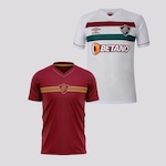 Kit Camisa do Fluminense Ii 2023 Umbro - Masculina + Camisa Fluminense Prank - Masculina BRANCO