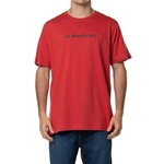 Camiseta Quiksilver Omni Font - Masculina VERMELHO