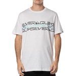 Camiseta Quiksilver Word Block - Masculina BRANCO