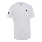 Camiseta adidas Tennis Club 3 Stripes - Infantil BRANCO