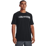 Camiseta Masculina Under Armour Camo Chest Strip PRETO