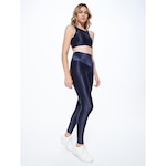 Calça Legging Body For Sure com Recortes Energy - Feminina MARINHO/CINZA/AMAREL