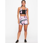 Bermuda Estampada Cross Bodyforsure - Feminina PRETO