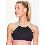 Top Bodyforsure Nadador Beach Tennis Liso Frente Única - Feminino PRETO