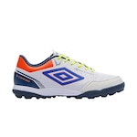 Chuteira Society Umbro X-Comfort - Adulto BRANCO/LARANJA