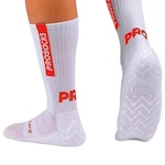 Meia Cano Alto Prosocks Ultragrip - Masculina BRANCO/VERMELHO