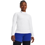 Camiseta Manga Longa de Treino Under Armour Coldgear Authentics - Feminina BRANCO