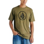 Camiseta Volcom Circle Stone - Masculina VERDE