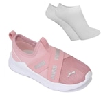 Tênis Puma Wired Run Slip-On + Par de Meia - Infantil ROSA